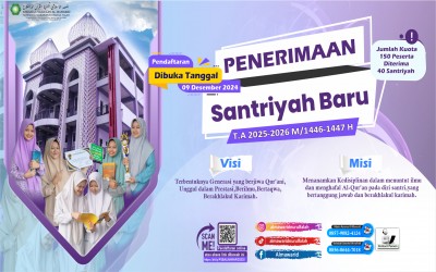 INFORMASI PENERIMAAN SANTRIYAH BARU ASRAMA AL MAWARID PPTQ NURUL FALAH PONCOL MAGETAN TAHUN PELAJARAN 2025/2026